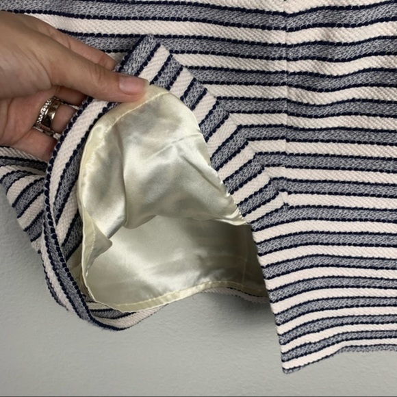 J.Crew Striped Terry Embroidered Pencil Skirt - Picture 7 of 11